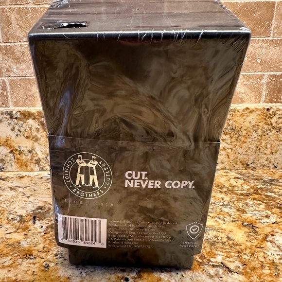 Schmidt Bros 12 Slot Hometown Knife Block Ebony Finish New Sealed - Picture 5 of 7